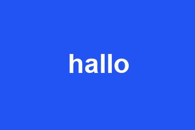 hallo