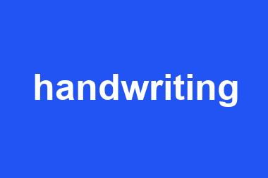 handwriting