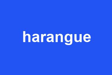 harangue