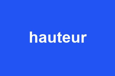 hauteur