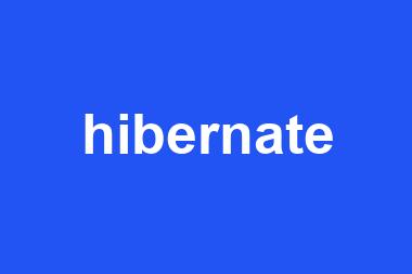 hibernate