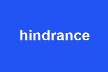 hindrance