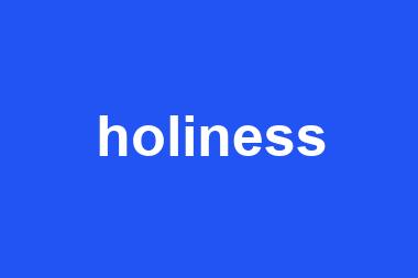 holiness