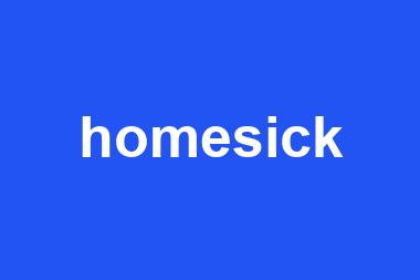 homesick