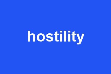 hostility