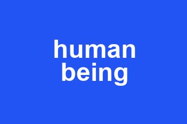 human being