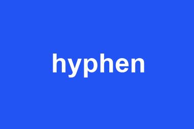 hyphen