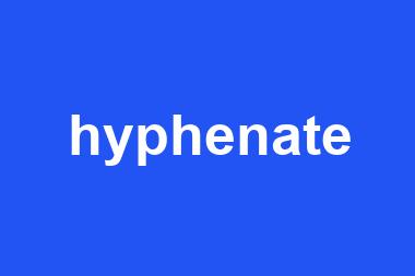 hyphenate