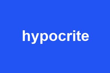 hypocrite