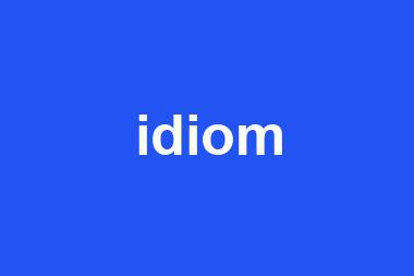 idiom