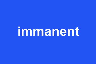 immanent