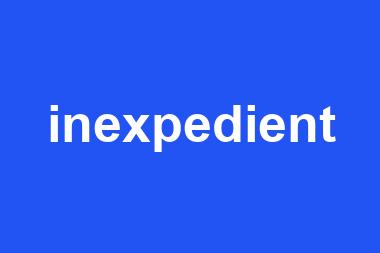 inexpedient