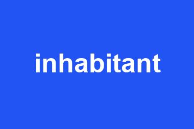 inhabitant