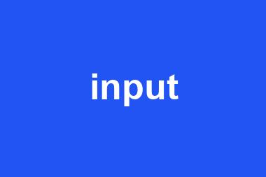 input