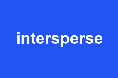 intersperse