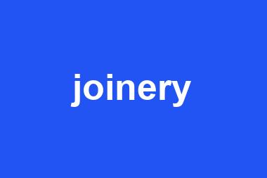 joinery