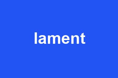 lament