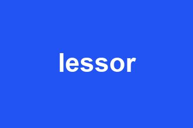 lessor