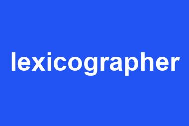 lexicographer