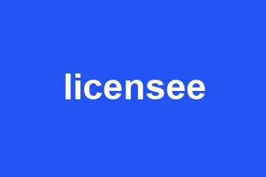 licensee