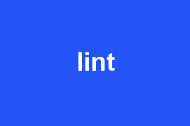 lint