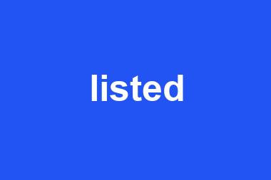 listed