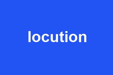 locution