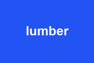 lumber