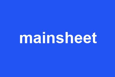 mainsheet