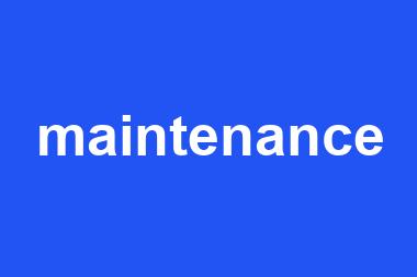 maintenance