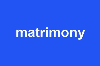 matrimony