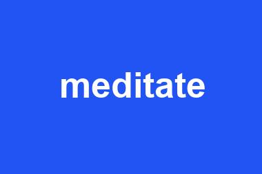 meditate