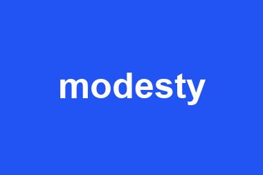 modesty