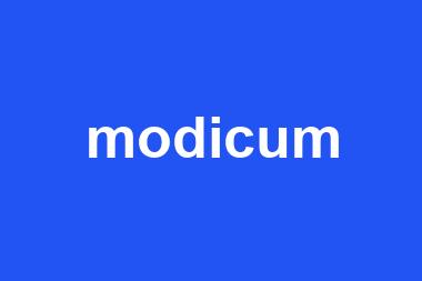 modicum