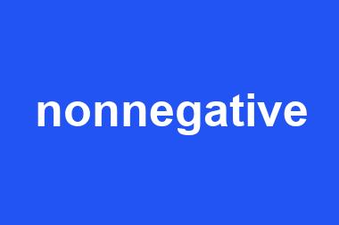 nonnegative