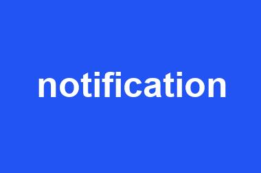 notification