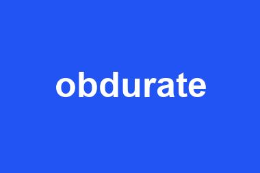 obdurate