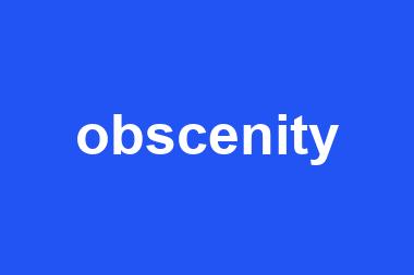 obscenity