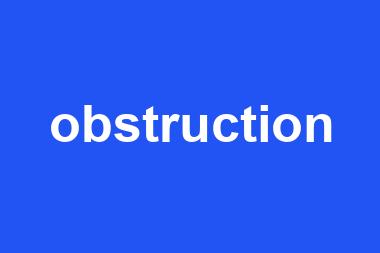 obstruction