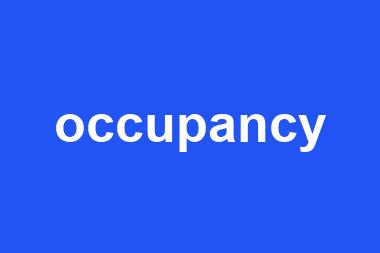 occupancy