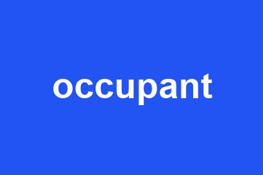 occupant