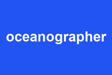 oceanographer