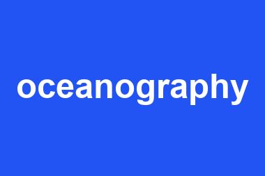 oceanography