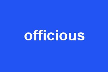 officious