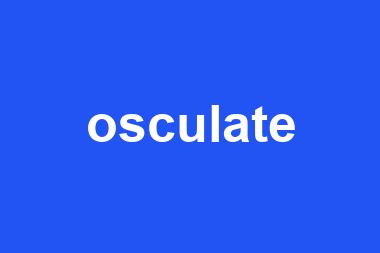 osculate