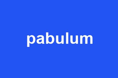 pabulum