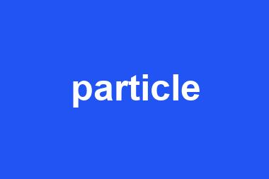 particle