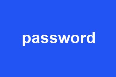 password