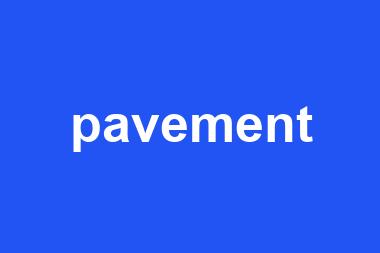 pavement