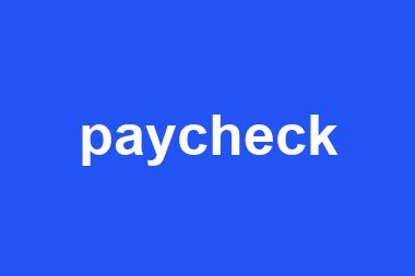 paycheck